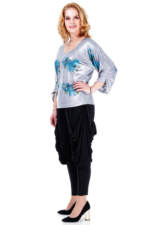 Bluza pictata jerse  Liza Panait Liza Panait Online Boutique